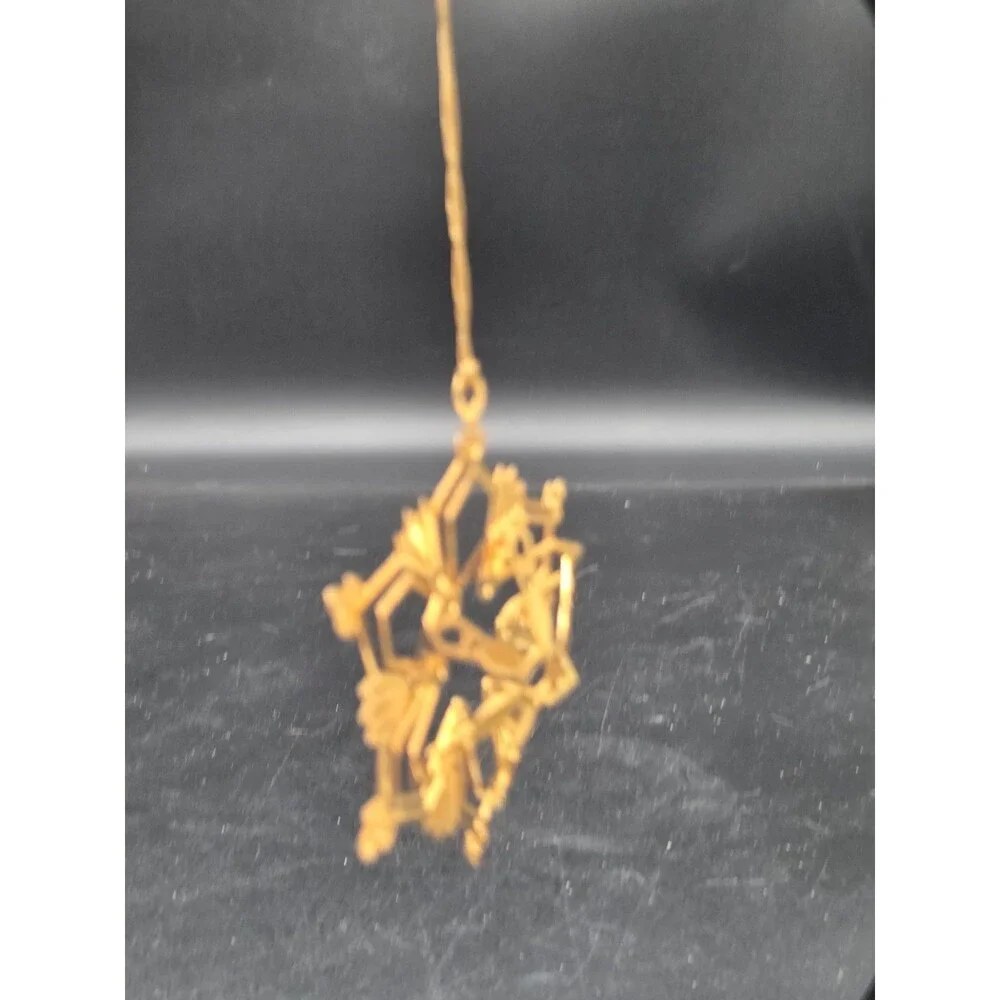 Tamerlane Collection Christmas Ornament 24kt Gold Finish With Box 2.5 inches